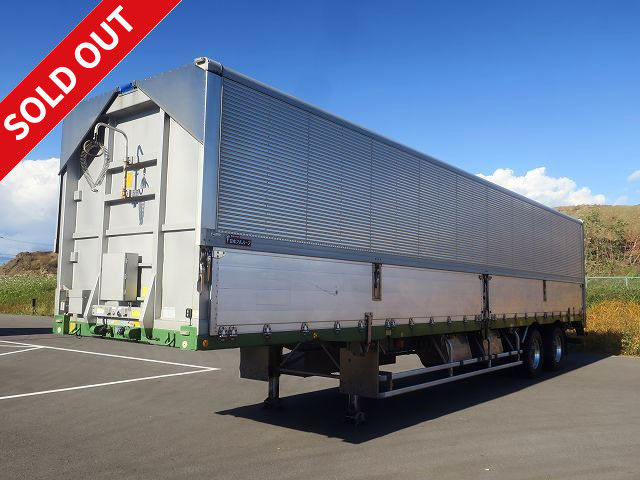 2015 model Nippon Fruehauf 2-axle wing trailer, maximum load 20.1t, lift axle, aluminum wheels installed