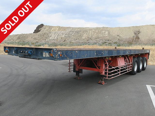 1992 model Nippon Trailmobile 3-axle cutting board semi-trailer Maximum load 27t Overall length 10.67m With internal hooks and stanchions