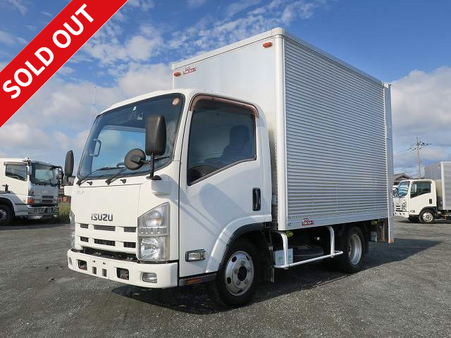 2012 Isuzu Elf 2t aluminum van, standard short, interior height 211cm, vertical PG, full low floor★Actual mileage approx. 80,000km/MOT valid until March 2023★[Semi-medium-sized license compatible *Excluding 5t limited]