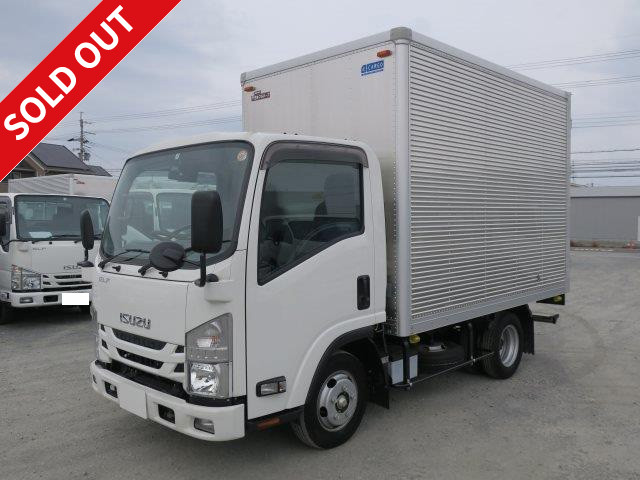 Now available for rental! 2018 Isuzu Elf small aluminum van, standard 10-foot short, fully low-floor, 2-ton load capacity, ETC and back-eye camera included, 5-ton limited license for semi-medium vehicles!