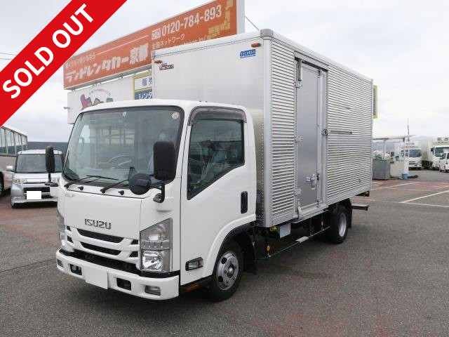 Now available for rental! 2017 Isuzu Elf small aluminum van, standard long, low floor, left side door, 2t load capacity, 5t limited license for semi-medium vehicles!