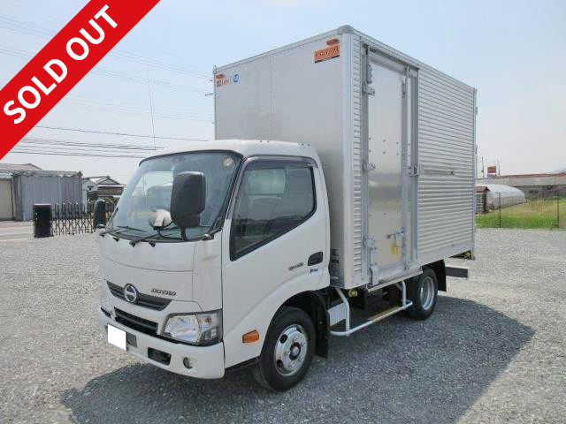 [Rental available] 2018 model Hino Dutro small aluminum van, standard 10-foot short, fully low-floor, total weight less than 5t, semi-medium-sized (compatible with old standard driver's license)