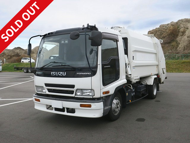 [Price reduced!] Now available for rental! 2004 model Isuzu Forward medium-sized packer (garbage truck) made by Shinmaywa, press type, capacity 8.6m3, actual mileage approx. 394,000km! ★Inspection valid until May 2021★