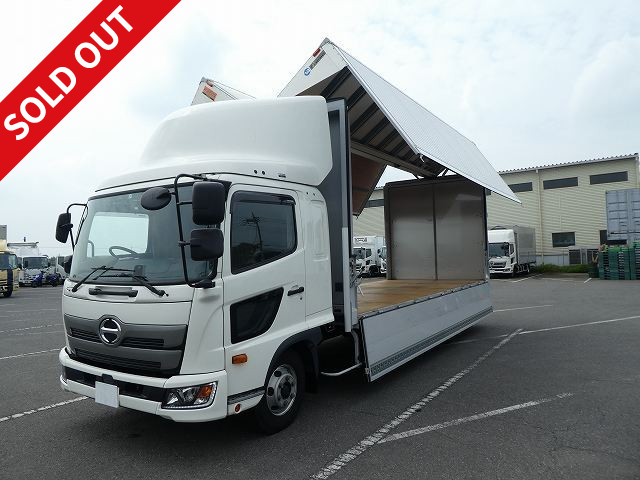 Lease up now! 2018 model Hino Ranger, medium-sized aluminum wing, 6200 wide, dealer inspection record book included