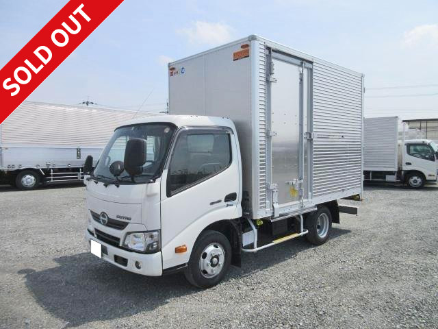 2018 Hino Dutro small aluminum van, standard 10 shaku short, full low floor, total weight less than 5t [Semi-medium-sized (5t limited) license compatible *Old regular license OK]