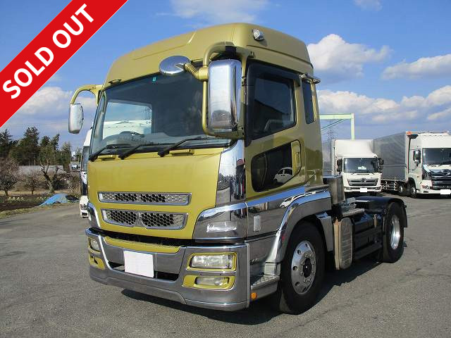 2007 Mitsubishi Fuso Super Great Tractor Head, 5th wheel load 11.5t, Aluminum wheels, Rear air suspension