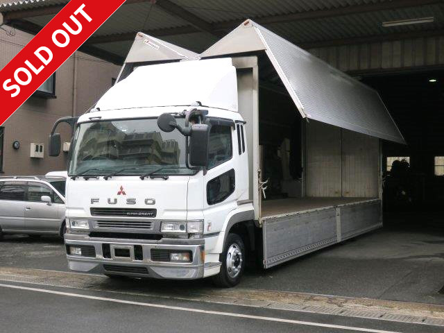 2006 Mitsubishi Fuso Super Great, large aluminum wing, 4-axle low floor, rear air suspension, actual mileage approx. 677,000 km, load capacity 13 tonnes