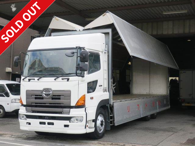 2009 Hino Profia Large aluminum wing High floor rear 2 axles Rear wheel air suspension High roof Retarder Proshift