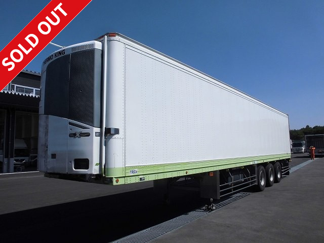 Price reduced! 2012 Trex refrigerated van semi-trailer with Thermo King refrigeration unit (new refrigeration engine replaced in June 2019), 3-axle lift axle, 19.9 ton load capacity, standby function, all-wheel air suspension