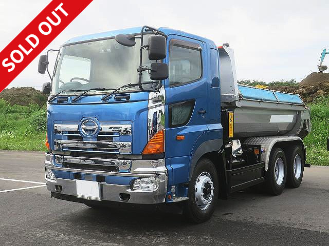 ★Made by Langendorf★2016 Hino Profia large dump truck with 11t load capacity, 2 differentials and electric cobo lane ★Approximately 354,000km on the meter! ★