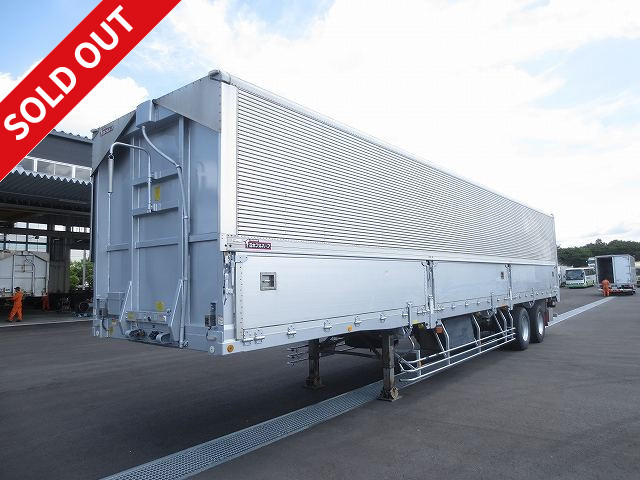 2006 Furuhafu wing trailer, 13m bed length, lift axle, rear air suspension