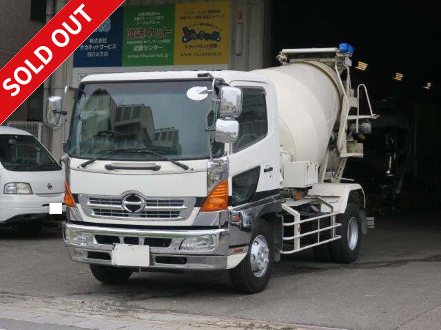 2005 Hino Ranger Heavy-duty concrete mixer truck, manufactured by KYB, drum capacity 4.4m3