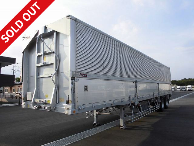 2010 Furuhafu Wing Trailer, 13m long bed, lift axle, 2 axles, rear air suspension