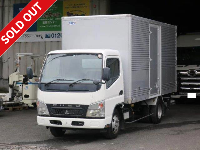 2007 Mitsubishi Fuso Canter 2t aluminum van with storage PG, standard long, high floor, left side door 