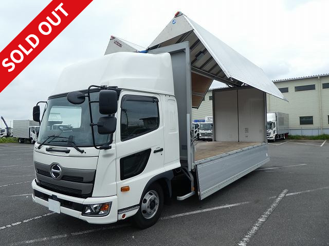 Lease up! 2018 model Hino Ranger, medium-sized aluminum wing, 6200 wide, high roof, dealer inspection record book included