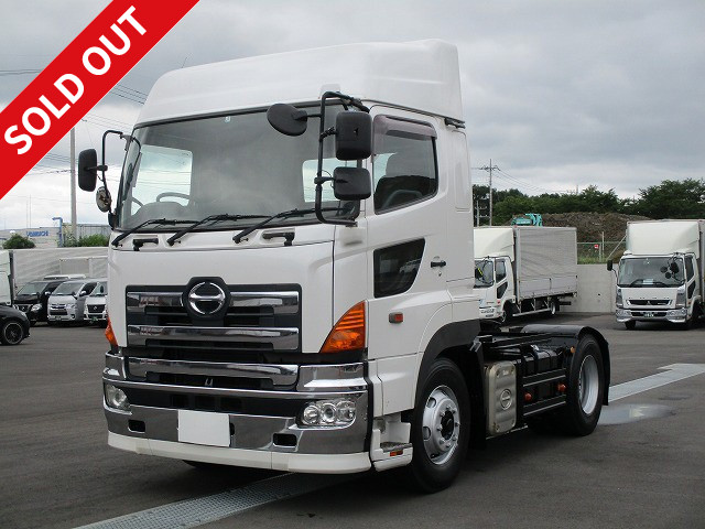 2007 Hino Profia tractor head, 5th wheel load 11.5t, high roof, rear air suspension, retarder, sea container bulk relaxation