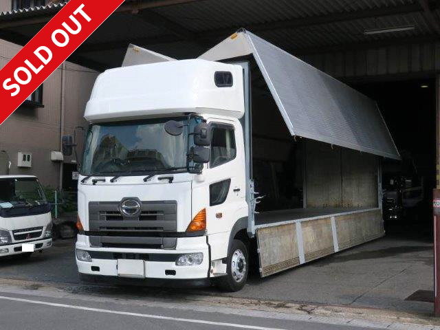 2008 Hino Profia, large aluminum wing, 4-axle low floor, sleeper cab, all-wheel air suspension