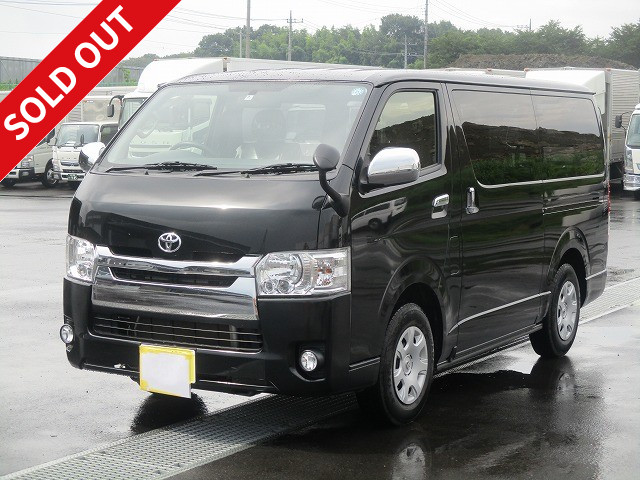 Lease up! 2016 Toyota Hiace Super GL 2-5 seater gasoline vehicle with car navigation and dealer inspection record book