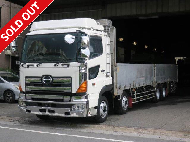 2007 Hino Profia Large flatbed aluminum block 4-axle low floor 5-way opening Rear air suspension Retarder