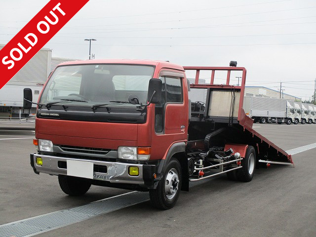 [Price reduced!] 2004 UD Trucks Condor medium-sized sliding self-loader, made by Hanamidai, with winch, air brakes, and approximately 480,000 km on the odometer!