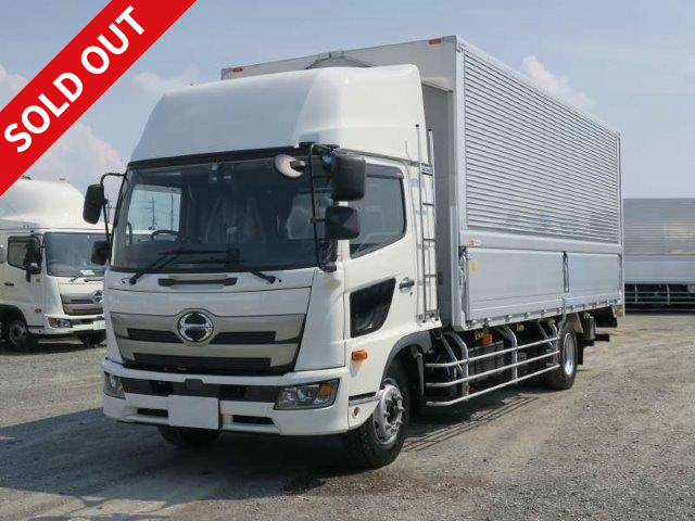 Reiwa 1 model, new Hino Ranger, increased tonnage, aluminum wing, combination gate, high roof, 6200 wide, 240 horsepower, rear wheel air suspension 