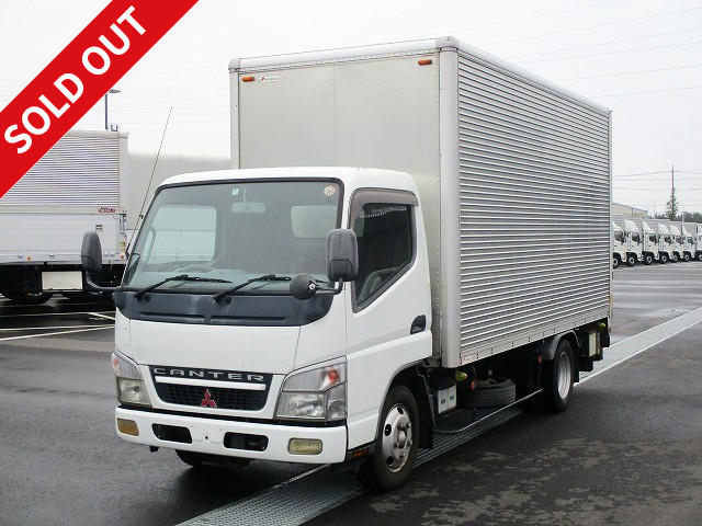 2006 Mitsubishi Fuso Canter 2t aluminum van with combination gate, standard long, low floor, rear view camera