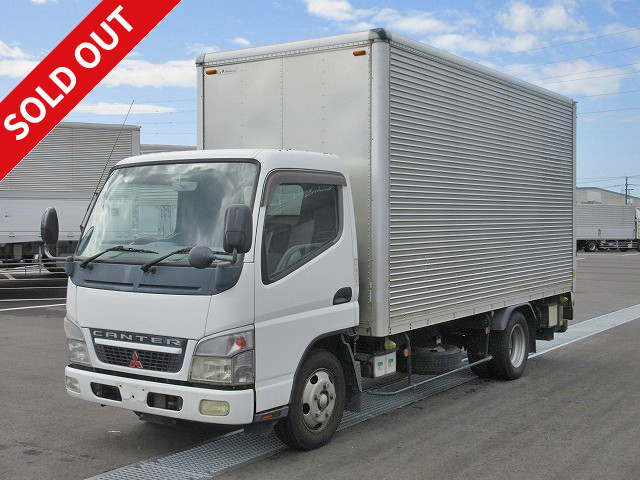 2006 Mitsubishi Fuso Canter 2t aluminum van with combination gate, low floor, standard long, with rear view camera 