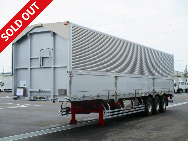 2009 model Trex wing trailer, 3 axles, lift axle, maximum load capacity 26.4 tons, ABS, all-wheel air suspension