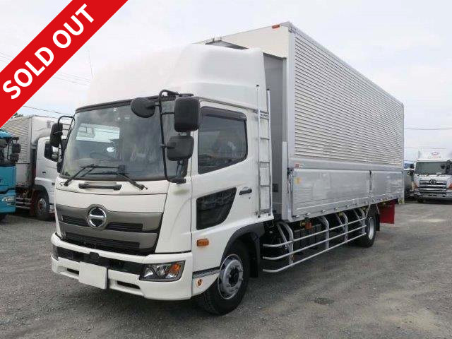 Reiwa 1 model, new Hino Ranger, increased tonnage, aluminum wing, 7200 wide, high roof, 240 horsepower, with rear-view camera and ETC