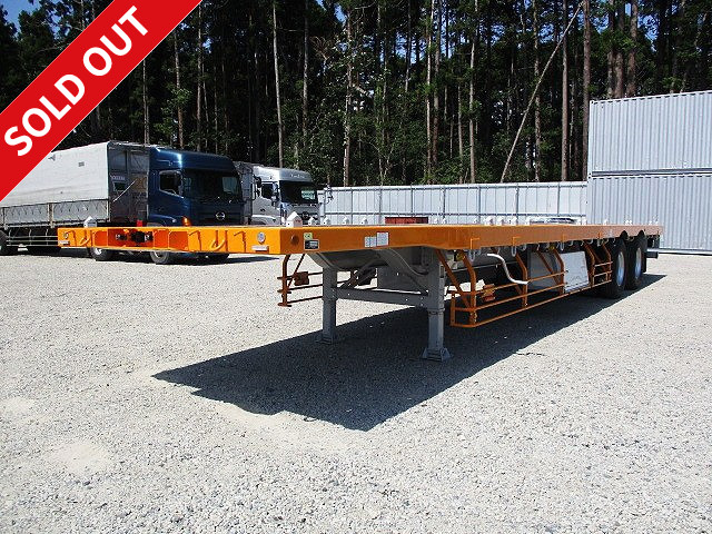 Reiwa 2 model Nippon Trex 2-axle container/cutting board semi-trailer Maximum load 21.4t Single pull OK ★Vehicle inspection valid until November 2021★