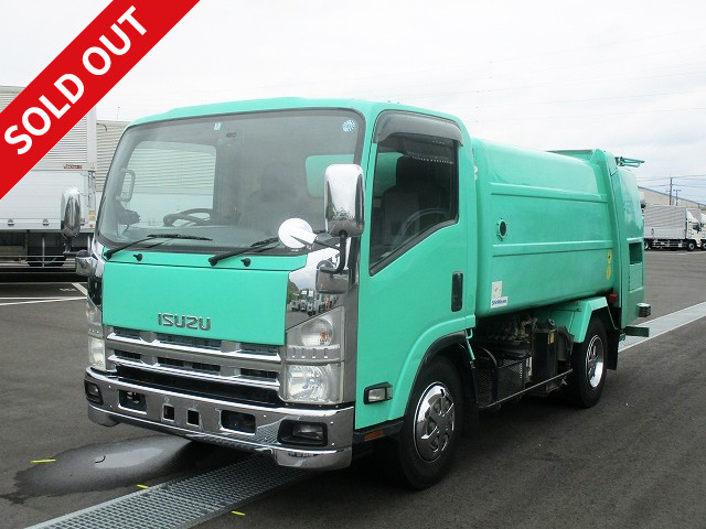 2008 Isuzu Elf Compact Packer Truck, Roll-Up Type, Shinmaywa 6.4m3, with Rear View Camera