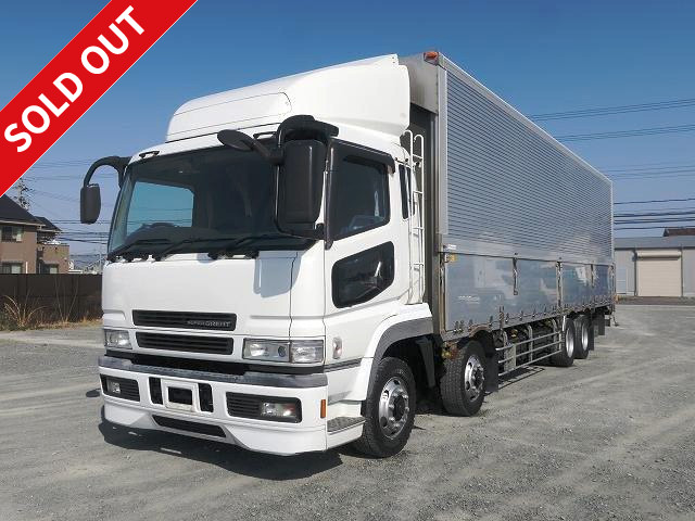 2007 Mitsubishi Fuso Super Great, large aluminum wing, 4-axle low floor, rear air suspension, 685,000km on meter! 3-stage lashing rail