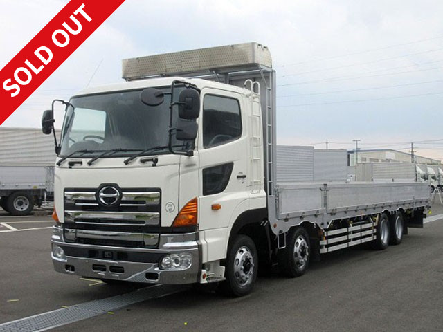 2010 Hino Profia 8x4 Aluminum block flat body Rear air suspension Retarder 5-way opening Actual mileage approx. 678,000 km! Preliminary inspection included