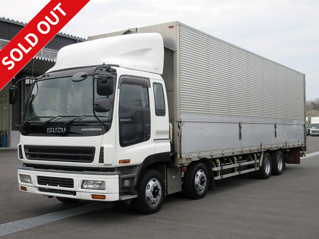 [Price reduced!] 2005 Isuzu Giga, large aluminum wing, air jorda vehicle, 4-axle low floor, rear wheel air suspension, 4-stage lashing rail, with back-up camera