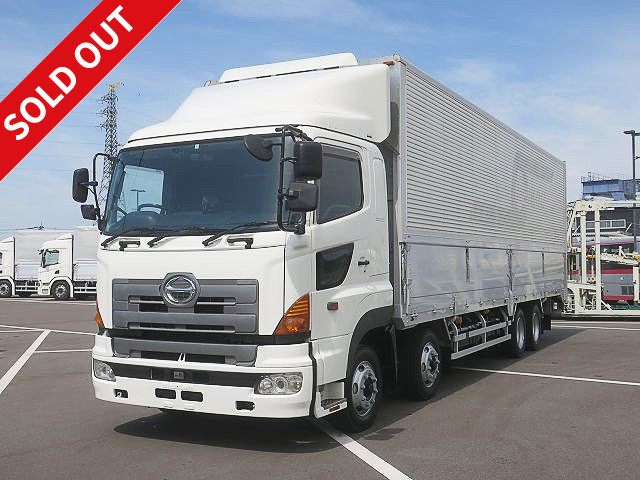 2005 Hino Profia Large aluminum wing 4-axle low floor Rear air suspension Combination gate with rear view camera