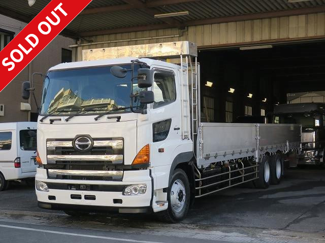 2006 Hino Profia, flatbed aluminum block, 5-way opening, high floor, 2 rear axles, rear air suspension, retarder, vehicle inspection valid until June 2020