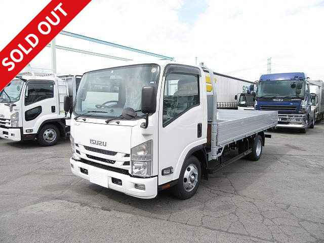 2018 Isuzu Elf Small flatbed body Aluminum block Low floor Wide long Load capacity 3t Aori aluminum