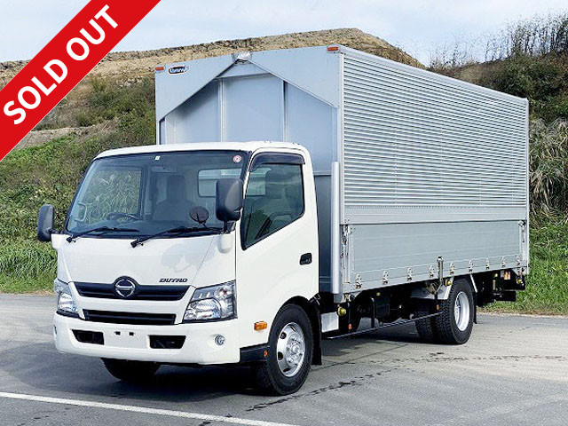 2014 Hino Dutro Small Aluminum Wing Wide Extra Long Internal Height 213cm 2-stage Lashing Rail 150HP [Semi-medium license compatible *Excluding 5t limited]