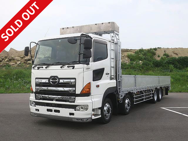 2005 Hino Profia Large flatbed aluminum block 4-axle low floor 7-way opening with retarder 14 pairs of internal hooks