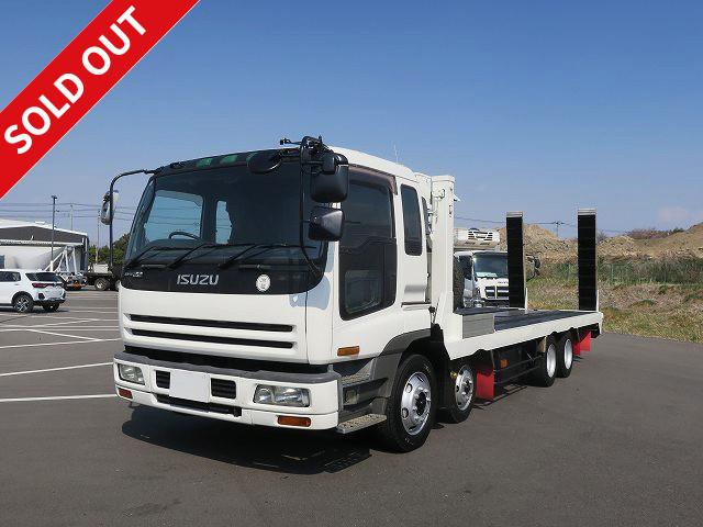 1997 Isuzu Giga Large Self Loader Fujita Body High Jack 4 Axle Low Bed Winch Automatic Walking *Inspection valid until August 2021/Approximately 391,000km*