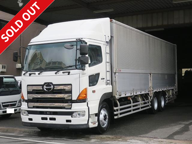 2005 Hino Profia, large aluminum wing, high floor, two rear axles, rear air suspension, air jorda included ★Actual mileage on meter: approx. 56.6km★