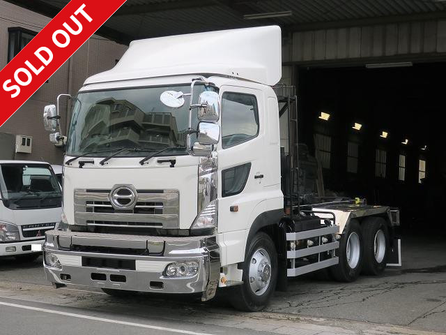 2007 Hino Profia, large arm roll, Shinmaywa 380 horsepower, retarder, car navigation system, rear view camera