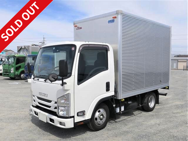 Reiwa 2 model Isuzu Elf new small aluminum van standard short full low floor total weight less than 5t ★Vehicle inspection valid until February 2022★ [Semi-medium-sized (5t only) license compatible *Old regular license OK]