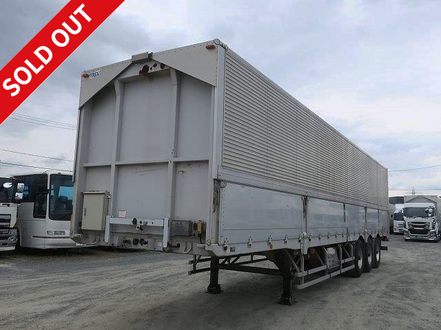 [Price reduced!] 2009 Trex 3-axle wing trailer with 27.4t capacity, lift axle and aluminum wheels