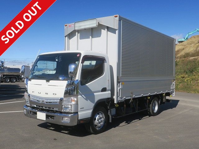 2018 Mitsubishi Fuso Canter 3t Aluminum Wing Wide Long Internal Height 226cm Combination Gate 2-Tier Lashing Rail Fully Low Floor 150 Horsepower *MOT valid until May 2015* [Semi-Medium License Compatible]