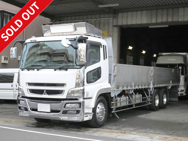 2008 Mitsubishi Fuso Super Great, flatbed aluminum block, 5-way opening, 2 rear axles, aluminum wheels installed [Inspection valid until December 2020]