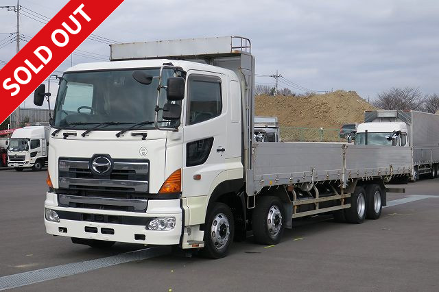 [Price reduced!] 2006 Hino Profia, aluminum block flat body, 5-way opening, 4-axle low floor, rear air suspension, retarder included 