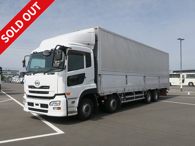 2011 UD Trucks Quon Large aluminum wing 4-axle low floor Rear air suspension Air jorda ★Actual mileage on the meter: approx. 491,000 km★