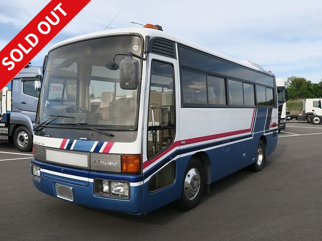  1992 Mitsubishi Fuso Aero Midi minibus, capacity 26, 6-row seating, moquette seats, grade: Exceed, reclining, approx. 300,000 km on the meter! 