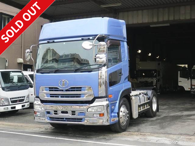 [Price reduced!] 2006 UD Trucks Quon Tractor Head 5th Wheel Load 9.5 Tons Rear Air Suspension High Roof Aluminum Wheels ★Actual Mileage 693,000km★